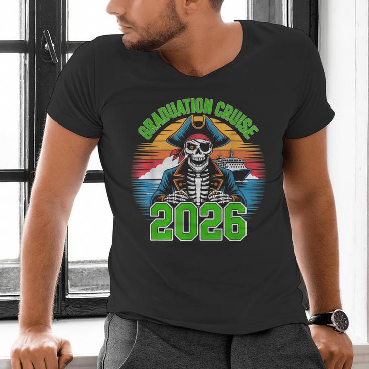 Graduation Cruise 2026 Group Pirate Matching Voyage Men's V-Neck T-Shirt