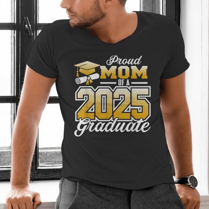 Graduation Family Matching Proud Mom Of A 2025 Graduate Men's V-Neck T-Shirt