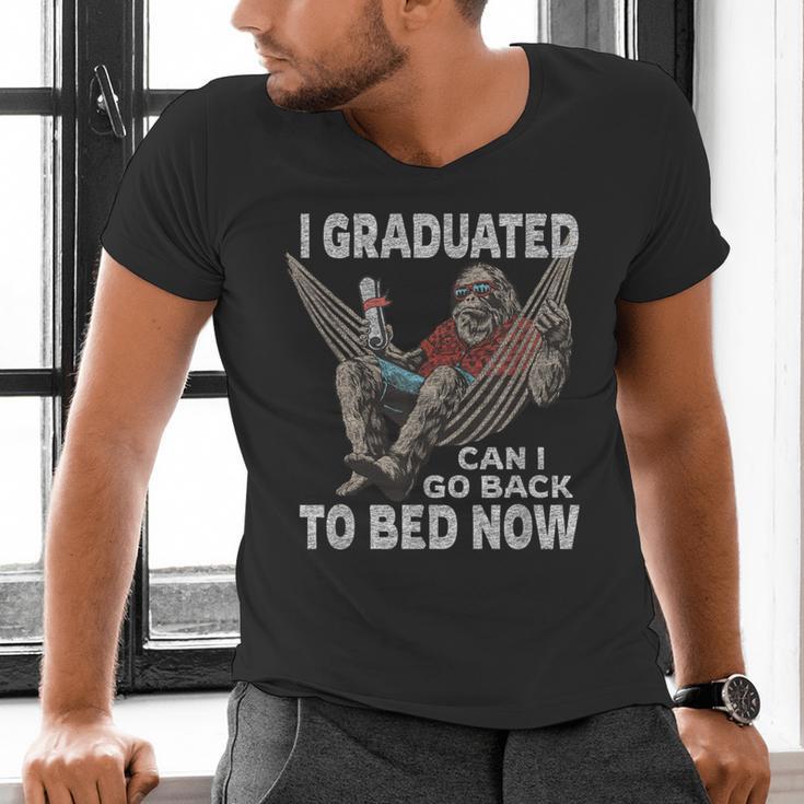 Graduation I Graduated Can I Go Back To Bed Now Men's V-Neck T-Shirt