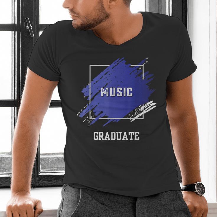 Graduation Graduated Music Degree University College Student Men's V-Neck T-Shirt
