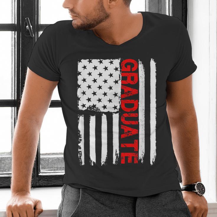 Graduation High School College Flag GraduateShirt 2018 Men's V-Neck T-Shirt