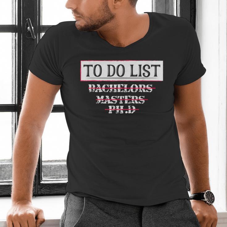 Graduation PhD Tee Bachelors Tee Masters Degree Shirts Men's V-Neck T-Shirt