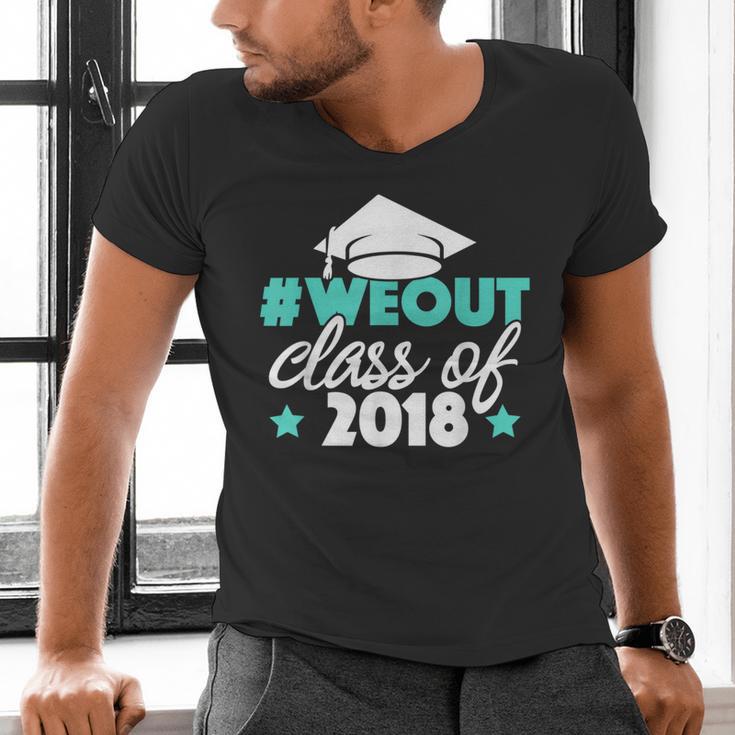 Graduation Shirt We Out Class Of 2018 Graduation Tee Men's V-Neck T-Shirt