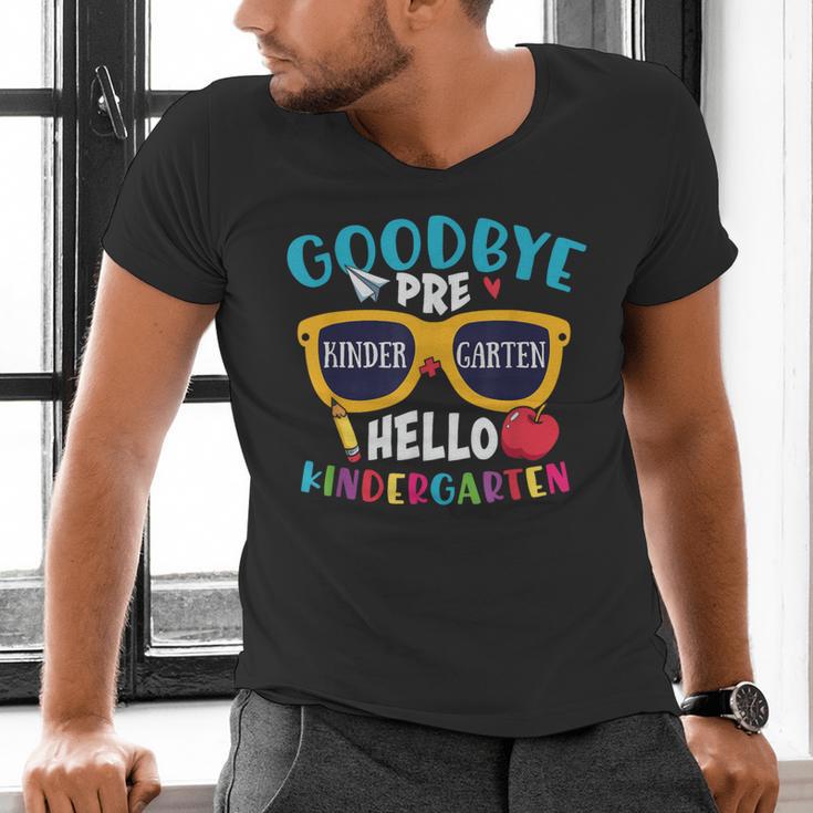 Graduation Shirt Goodbye PreK Hello Kindergarten School Men's V-Neck T-Shirt