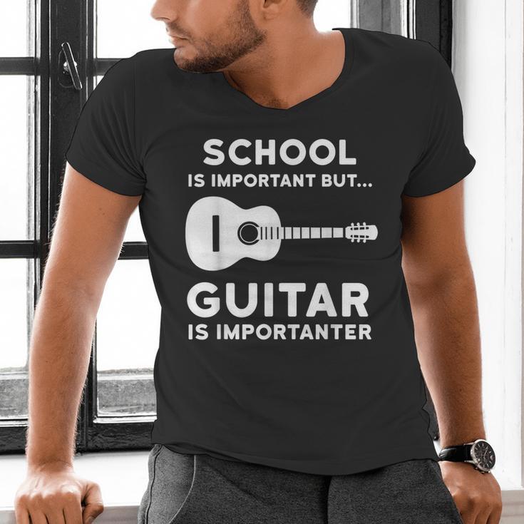 Graduation Shirt For Guitar Players & Band Member Men's V-Neck T-Shirt