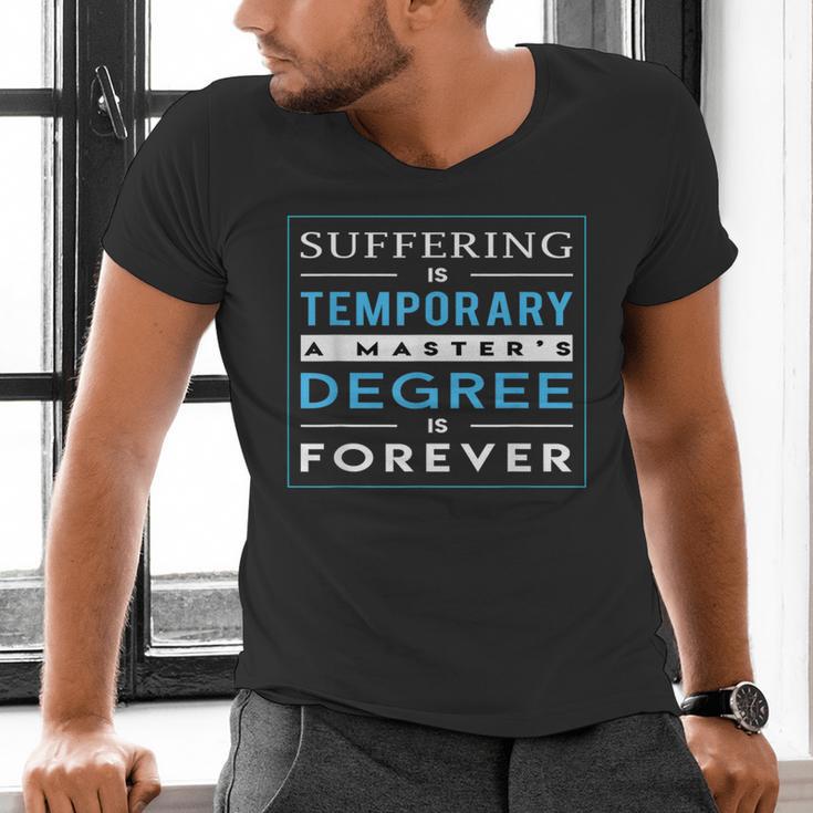 Graduation Shirt Masters Graduates From Grad School Men's V-Neck T-Shirt