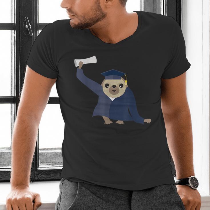 Graduation Sloth Lover T-Shirt Class Of 2019 Men's V-Neck T-Shirt