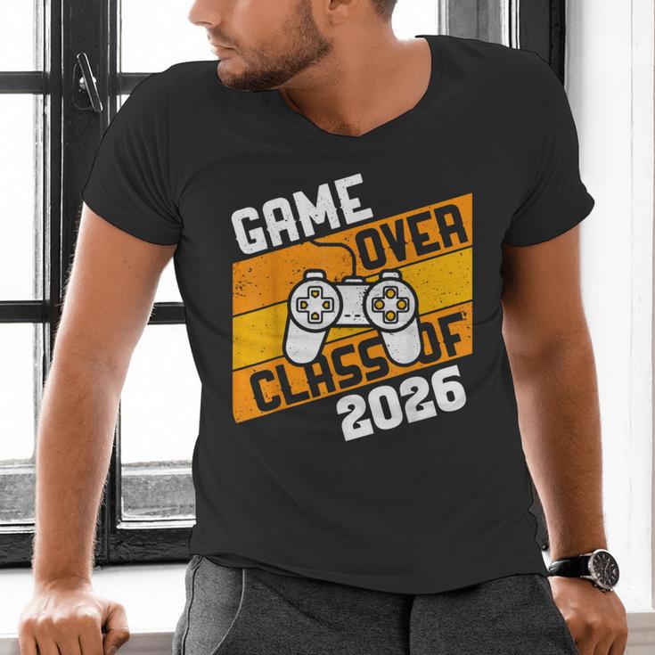 Graduation Video Gamer Game Over Class Of 2026 Senior Men's V-Neck T-Shirt