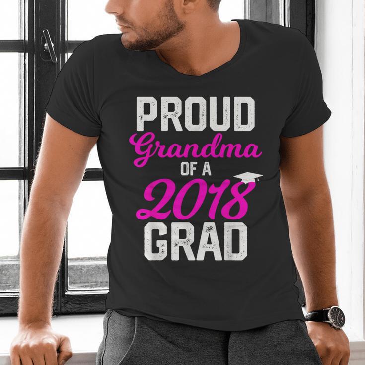 Grandma Graduation Shirt 2018 High School College Grad Men's V-Neck T-Shirt