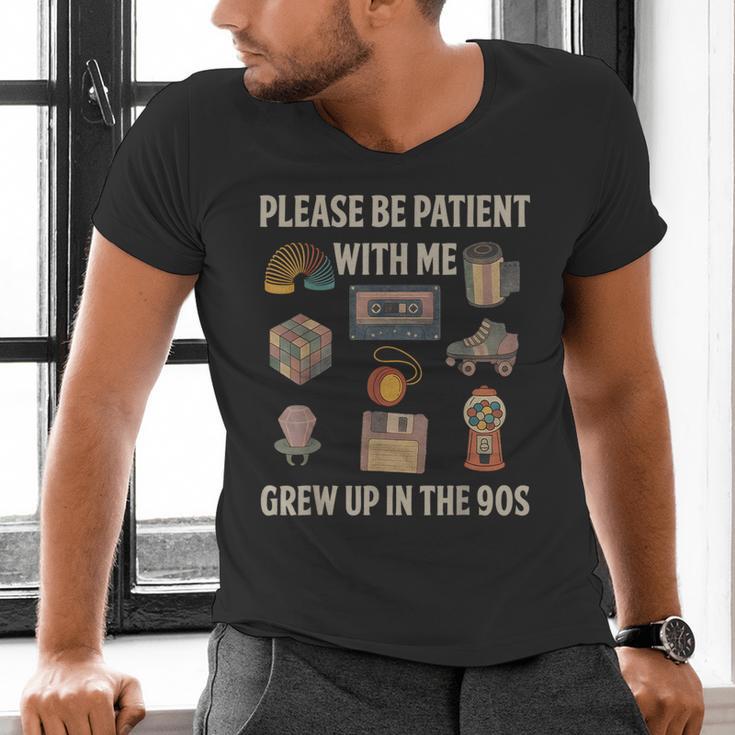 Grew Up In The 90s Retro Nostalgia Men's V-Neck T-Shirt