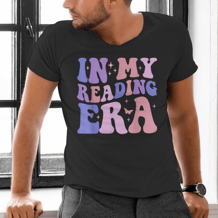 Groovy In My Reading Era Book Lovers Book Reader Men's V-Neck T-Shirt Groovy In My Reading Era Book Lovers Book Reader Men's V-Neck T-Shirt