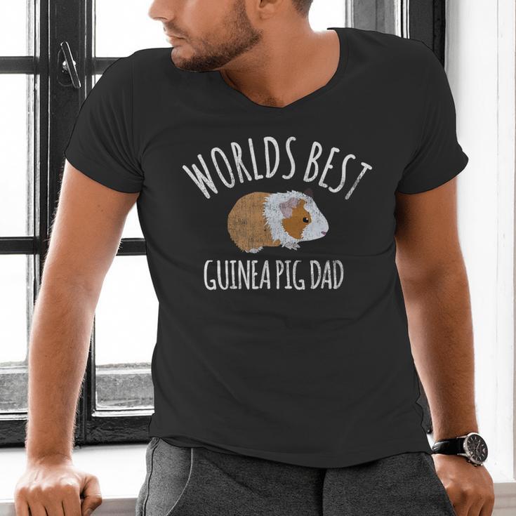 Guinea Pig Apparel Men Boys Worlds Best Guinea Pig Dad Gift Men's V-Neck T-Shirt