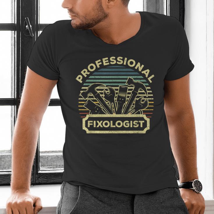 Handyman For Men Women Dad Fixologist Carpenter Tools Men's V-Neck T-Shirt