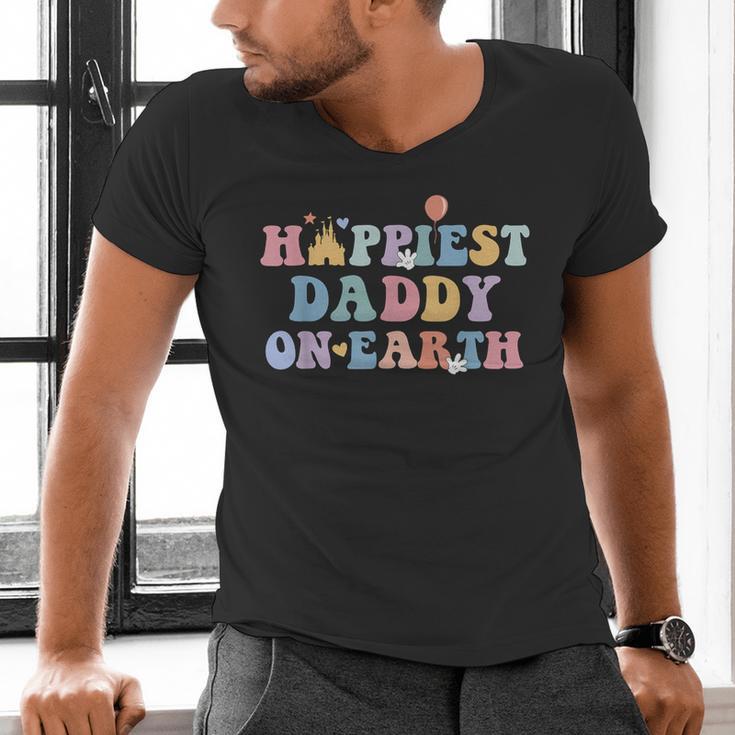 Happiest Daddy On Earth Father's Day Matching Family Trip Men's V-Neck T-Shirt