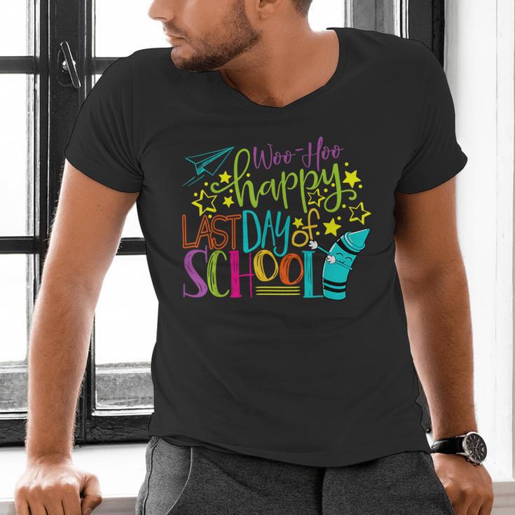 Happy Last Day Of School Student Teacher Graduation Men's V-Neck T-Shirt
