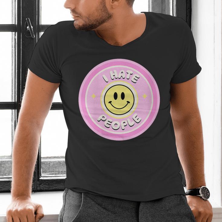 I Hate People Saying For Introverts Men's V-Neck T-Shirt I Hate People Saying For Introverts Men's V-Neck T-Shirt