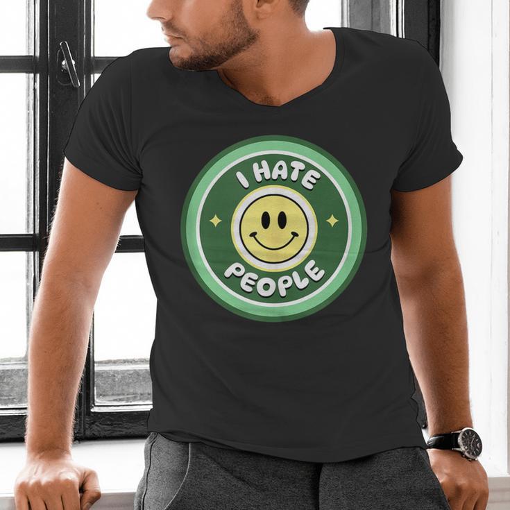 I Hate People Saying For Introverts Men's V-Neck T-Shirt