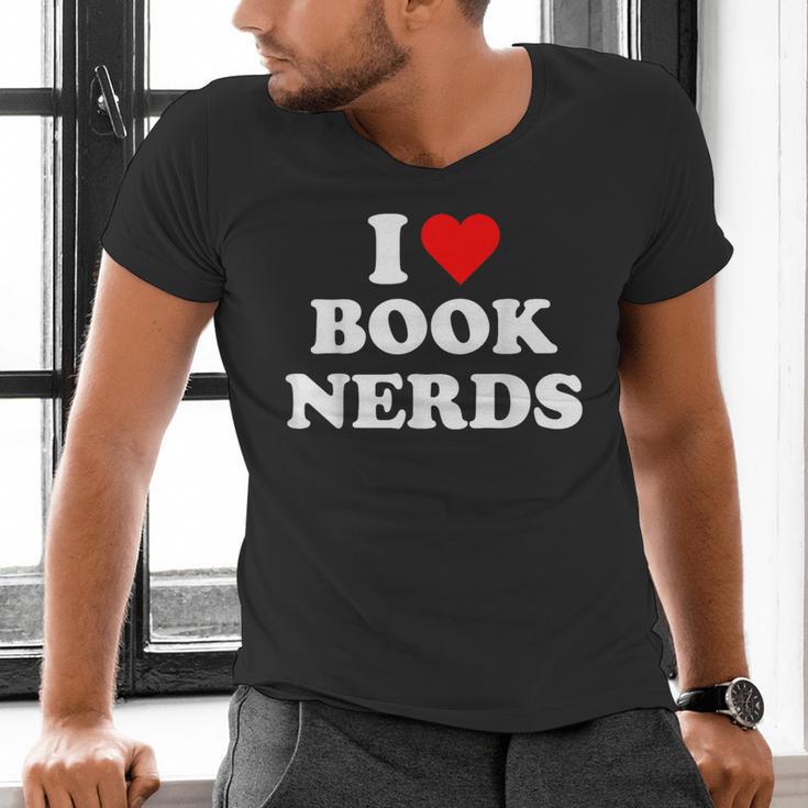 I Heart Book Nerds Book Readers Cute Men's V-Neck T-Shirt I Heart Book Nerds Book Readers Cute Men's V-Neck T-Shirt