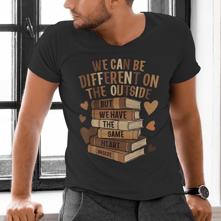We Have The Same Heart History Month Book Lover Women Men's V-Neck T-Shirt