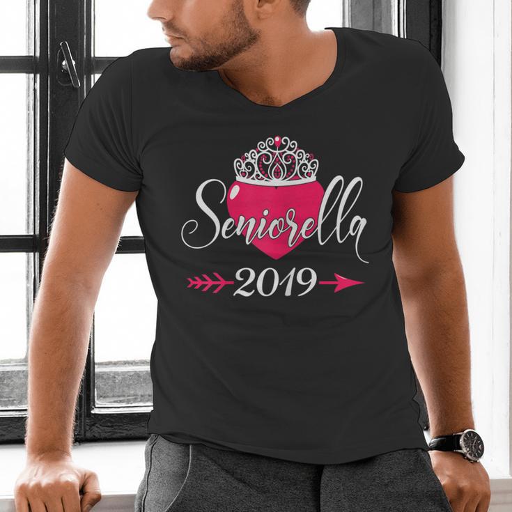 High School 2019 Senior Graduation Shirt Girls Daughter Men's V-Neck T-Shirt