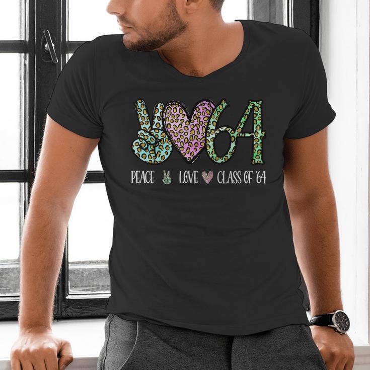 High School Class Of 1964 Shirt Graduation Class Reunion Men's V-Neck T-Shirt