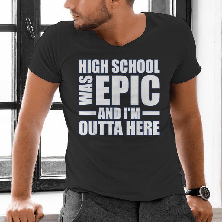 High School Graduate Graduation Party Meme Men's V-Neck T-Shirt