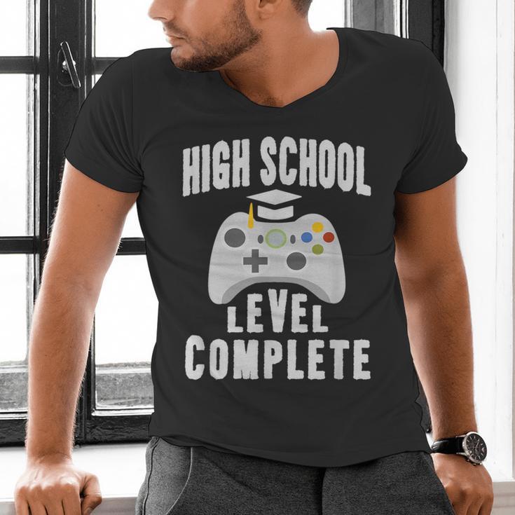High School Graduation Shirt Gamer Graduation Men's V-Neck T-Shirt