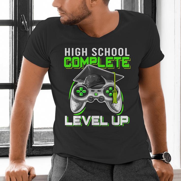 High School Level Complete Class Of 2024 Graduation Men's V-Neck T-Shirt