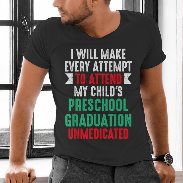 Hilarious Preschool Graduation Mom Dad Meme Preschooler Men's V-Neck T-Shirt