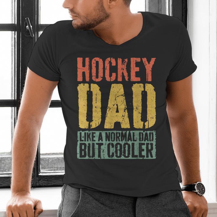 Hockey Dad Shirt Men Fathers Day Hockey Dad Men's V-Neck T-Shirt