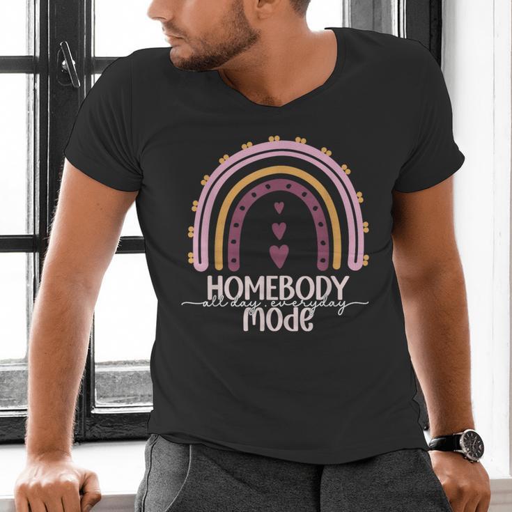 Homebody Introvert Homebody Mode Everyday Men's V-Neck T-Shirt