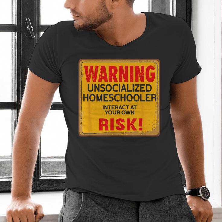 Homeschool Homeschooler Home Lesson Introvert Student Men's V-Neck T-Shirt Homeschool Homeschooler Home Lesson Introvert Student Men's V-Neck T-Shirt