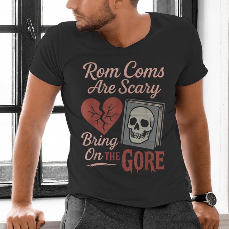 Horror Book Club Creepy Reader Gothic Fiction Thriller Fan Men's V-Neck T-Shirt Horror Book Club Creepy Reader Gothic Fiction Thriller Fan Men's V-Neck T-Shirt