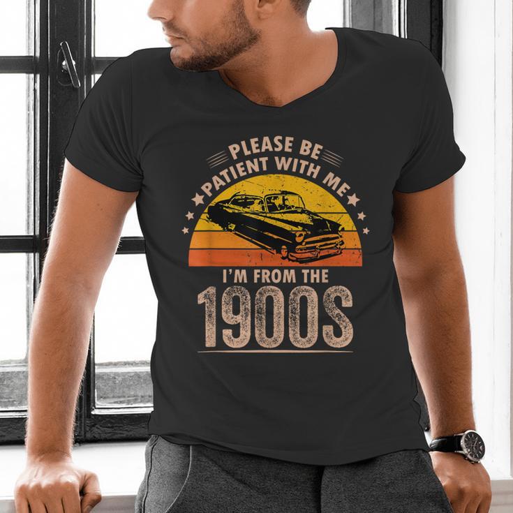 Humorous Saying Please Be Patient With Me I'm From The 1900s Men's V-Neck T-Shirt