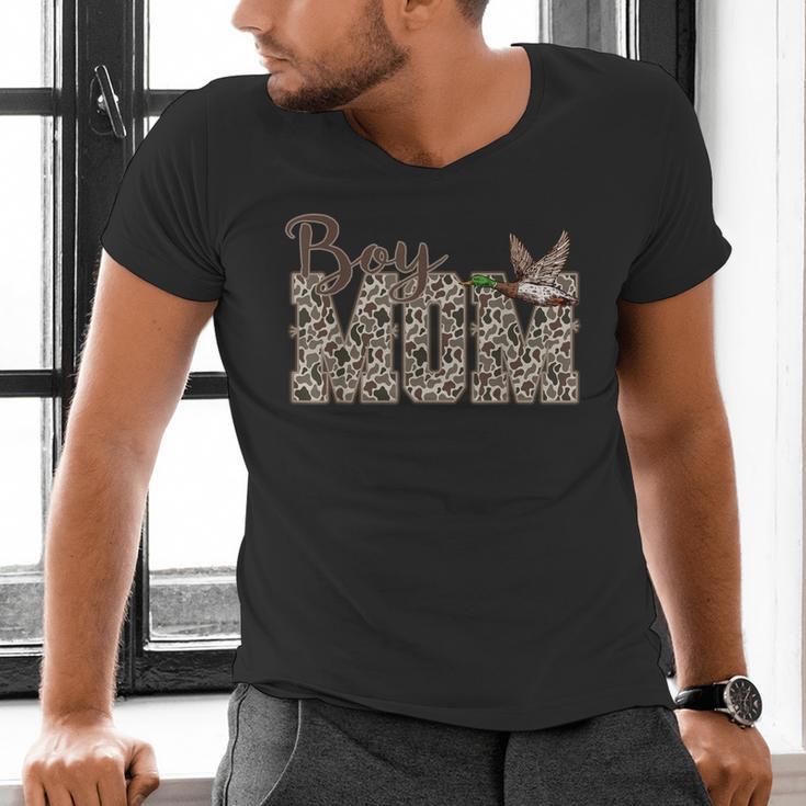 Hunting Boy Mom Duck Camouflage Camo Preppy Camo Dad Men's V-Neck T-Shirt