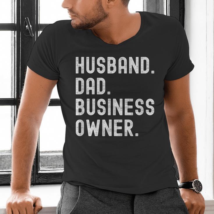 Husband Dad Business Owner CEO Entrepreneur Men Men's V-Neck T-Shirt
