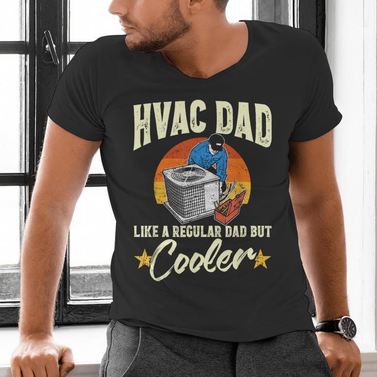 HVAC Dad But Cooler HVAC Technician Father Men's V-Neck T-Shirt