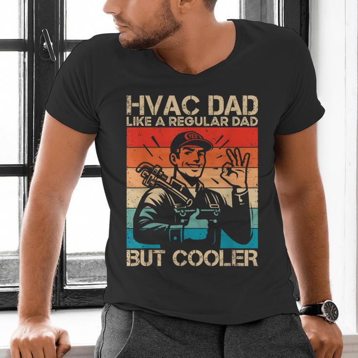 HVAC Dad HVAC Technician Mechanic Repairman Men's V-Neck T-Shirt