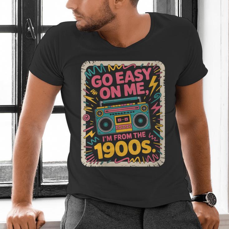 I'm From The 1900s 80s Millennial Boom Box Radio Men's V-Neck T-Shirt