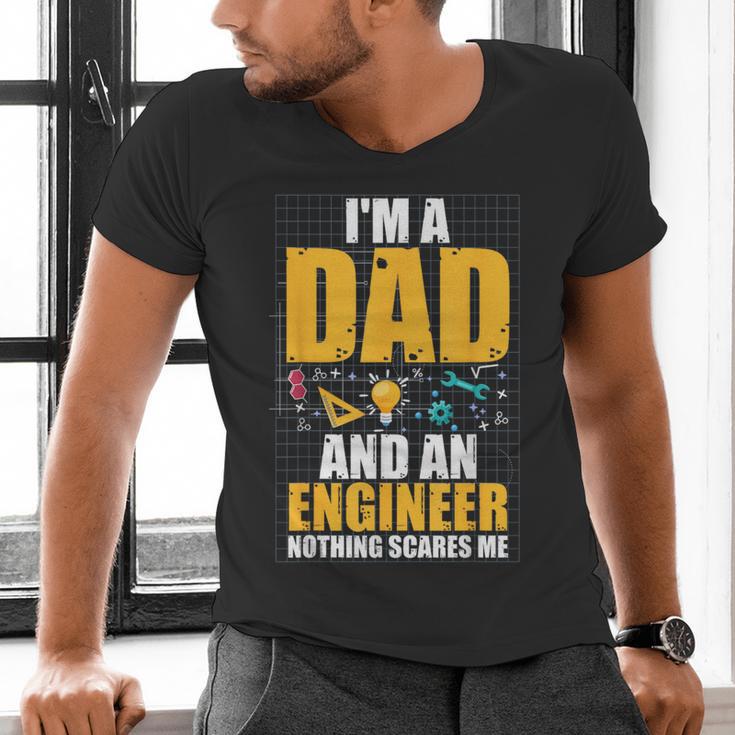 I'm A Dad And Engineer Father Day Engineering Men's V-Neck T-Shirt