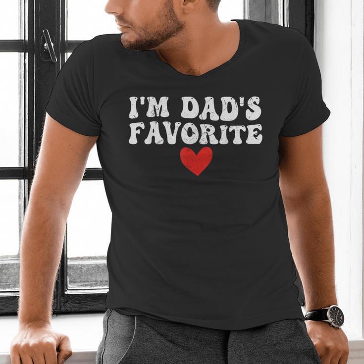 I'm Dad's Favorite Sarcastic Father's Day Men's V-Neck T-Shirt