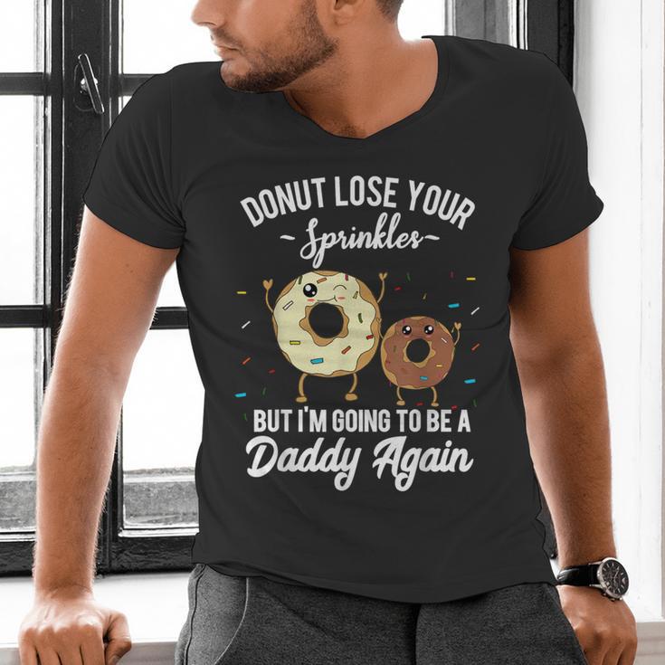 I'm Going To Be a Daddy Again Pregnancy Announcement Quote Men's V-Neck T-Shirt I'm Going To Be a Daddy Again Pregnancy Announcement Quote Men's V-Neck T-Shirt