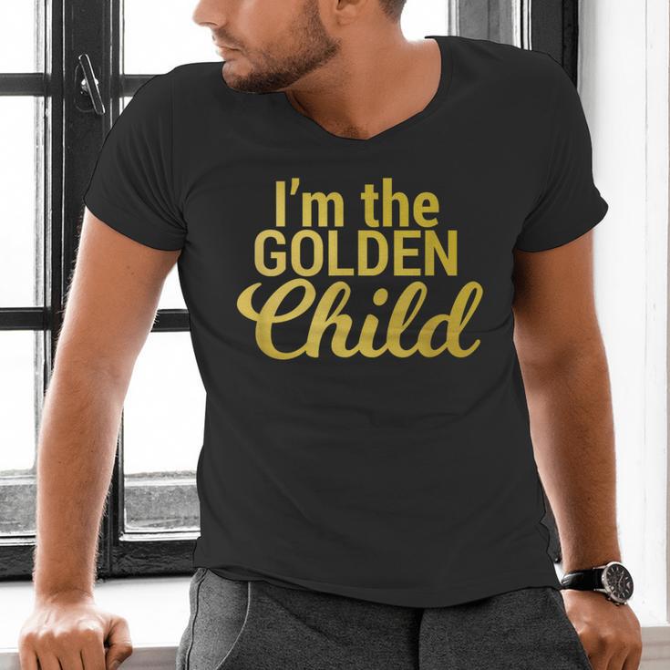 I'm The Golden Child For MomDad's Favorite Child T-Shirt Men's V-Neck T-Shirt