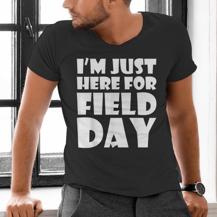I'm Just Here For Field Day For Graduation 2018 T-Shirt Men's V-Neck T-Shirt