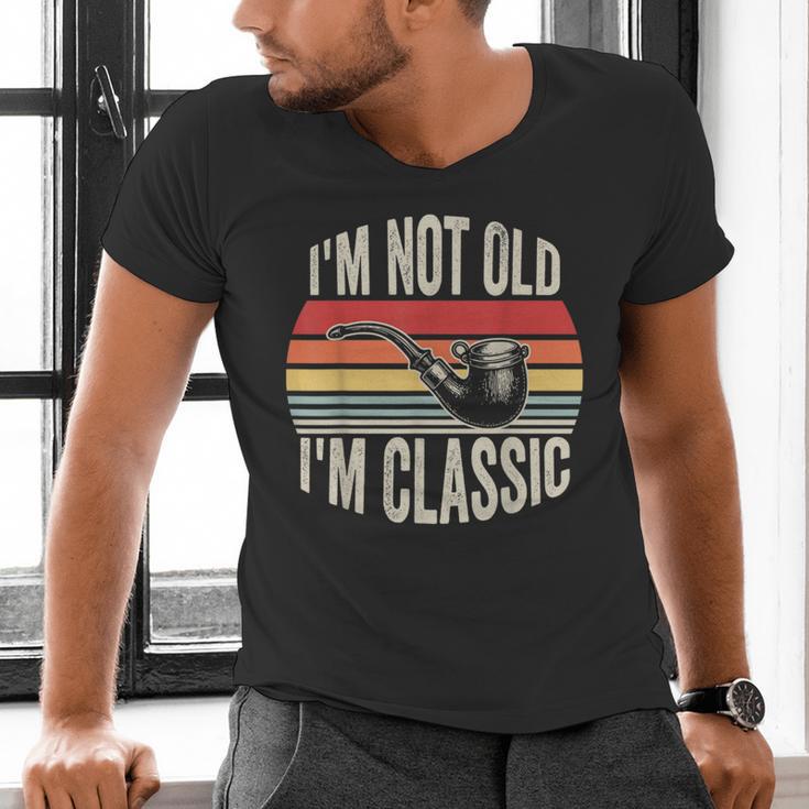 I'm Not Old I'm Classic Pipe Nostalgia Men's V-Neck T-Shirt I'm Not Old I'm Classic Pipe Nostalgia Men's V-Neck T-Shirt