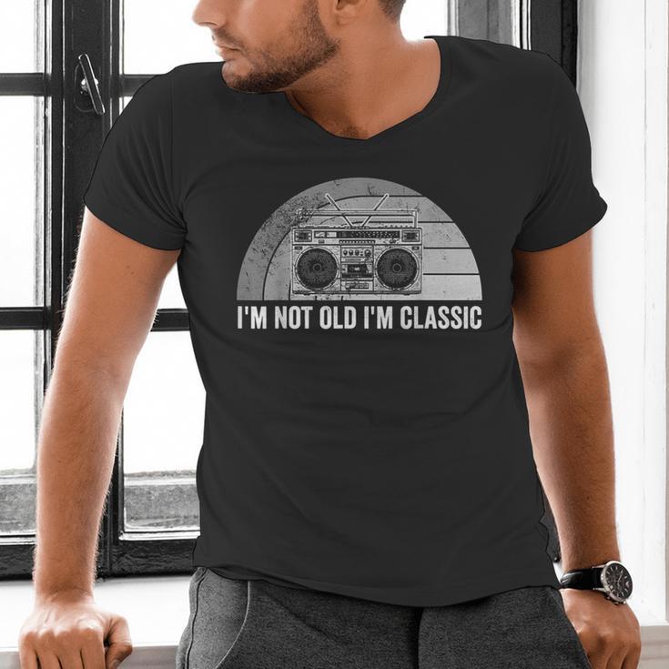 I'm Not Old I'm Classic Retro Boombox Nostalgia Men's V-Neck T-Shirt I'm Not Old I'm Classic Retro Boombox Nostalgia Men's V-Neck T-Shirt