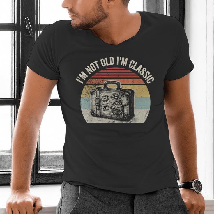 I'm Not Old I'm Classic Travel Nostalgia Men's V-Neck T-Shirt I'm Not Old I'm Classic Travel Nostalgia Men's V-Neck T-Shirt