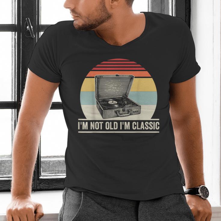 I'm Not Old I'm Classic Turntable Retro Nostalgia Men's V-Neck T-Shirt