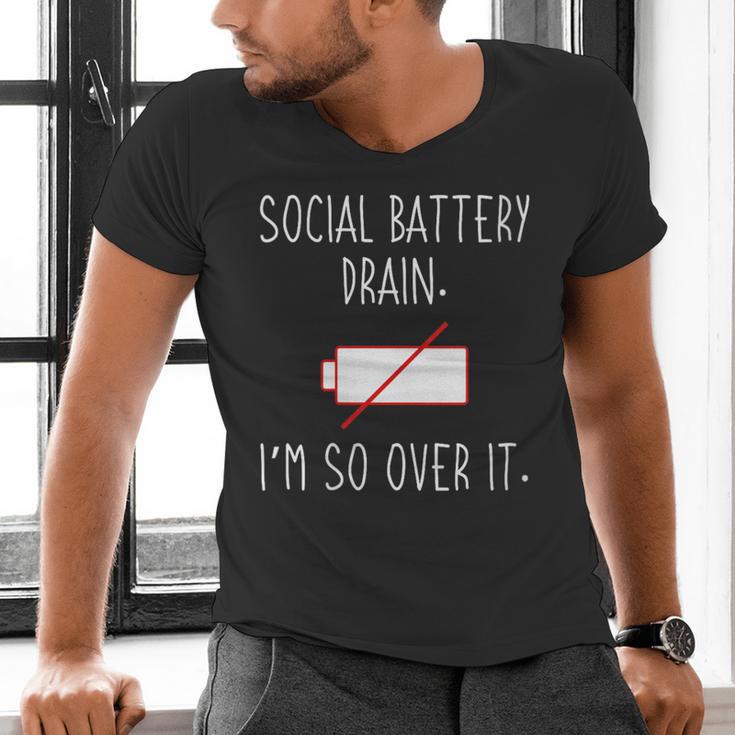 I'm So Over It Saying For Introvert And Shy People Men's V-Neck T-Shirt I'm So Over It Saying For Introvert And Shy People Men's V-Neck T-Shirt