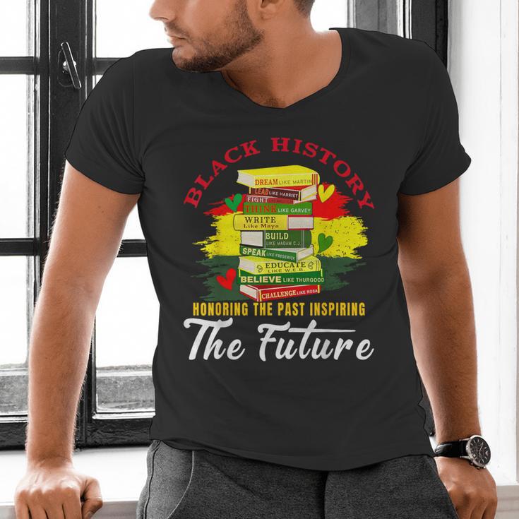 Inspired Book History Leaders Celebrate History Month Men's V-Neck T-Shirt